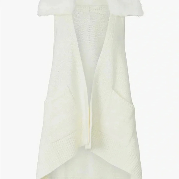 Kaufman Franco Off white faux fur vest - Picture 8 of 12